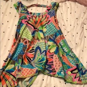 Trina Turk Workout top with an open back